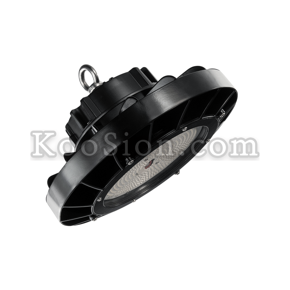 KOOSION RAS-Pro Series indoor LED high-bay light for aquaculture tanks, featuring anti-corrosion housing and DMX control.